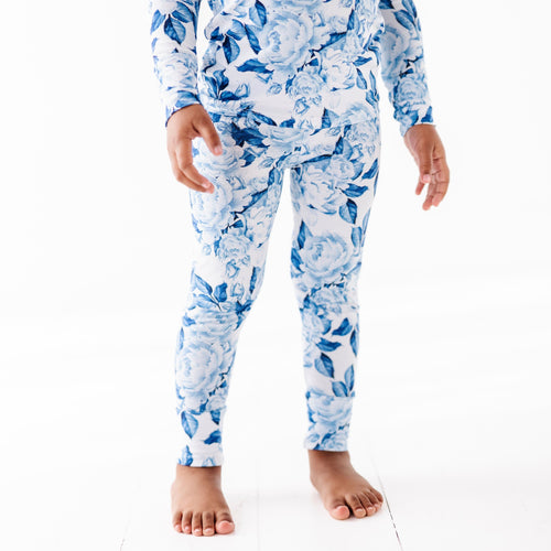 My Something Blue Two-Piece Pajama Set - Long Sleeves - Image 8 - Bums & Roses