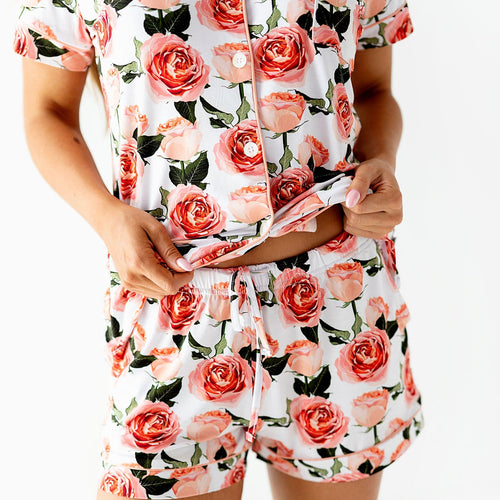 Rosy Cheeks Women's Collar Shirt & Shorts Set- FINAL SALE - Image 12 - Bums & Roses