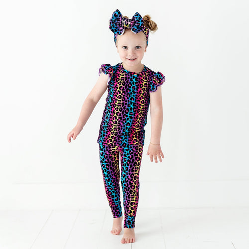 Livin' La Cheetah Loca Two-Piece Pajama Set - Cap Sleeve - Image 1 - Bums & Roses