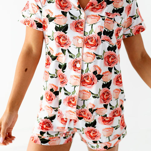 Rosy Cheeks Women's Collar Shirt & Shorts Set- FINAL SALE - Image 13 - Bums & Roses