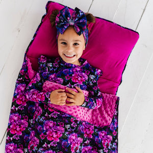 Bums & Roses - Baby & Kids Bamboo Pajamas - Midnight Bloom Sleeping Bag - Image 1