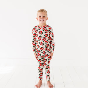 Bums & Roses - Baby & Kids Bamboo Pajamas - Mama's Boy Two-Piece Pajama Set - Image 1