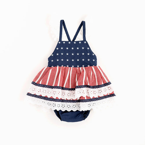 USA Tiered Ruffle Dress - FINAL SALE - Image 2 - Bums & Roses