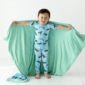 Bums & Roses - Baby & Kids Bamboo Pajamas - Turtley Awesome Bum Bum Blanket - Image 1