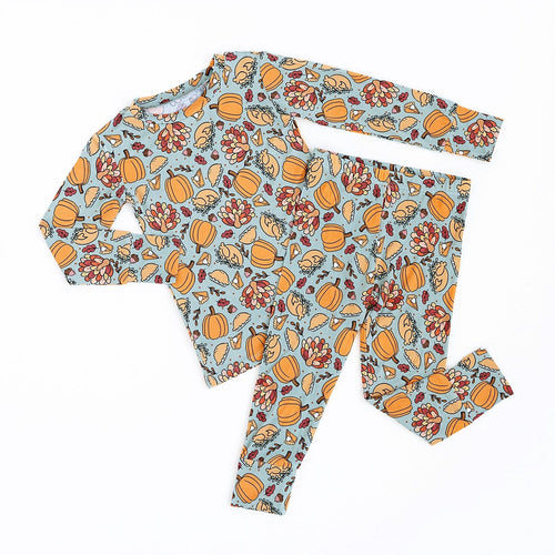Gobble 'till You Wobble Two-Piece Pajama Set - Image 2 - Bums & Roses