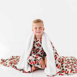 Bums & Roses - Baby & Kids Bamboo Pajamas - Mama's Boy Bum Bum Blanket - Plush - Image 1