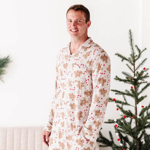 Baking Spirits Bright Men's Long Sleeve Pajama Set - Image 3 - Bums & Roses