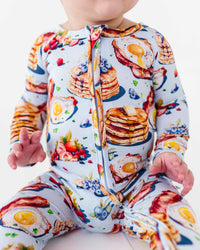 Baby Kids Bamboo Pajamas — Convertible Rompers — Image 1