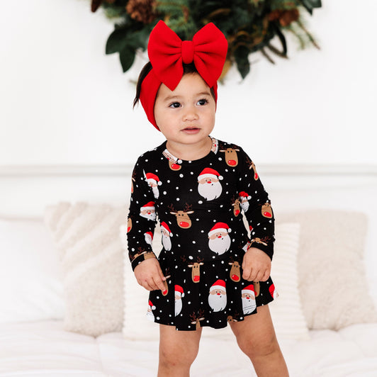 Snow Ho Ho Ruffle Dress