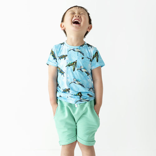 Turtley Awesome T-shirt & Shorts Set - Image 1 - Bums & Roses