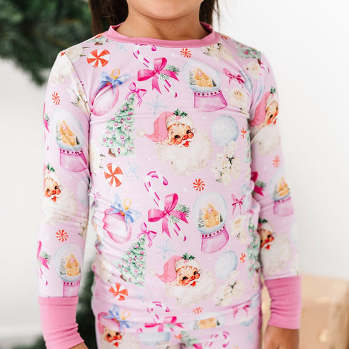 Merry Little Pinkmas Two-Piece Pajama Set - Image 3 - Bums & Roses