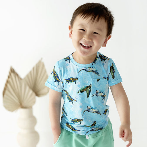 Turtley Awesome T-shirt & Shorts Set - Image 3 - Bums & Roses
