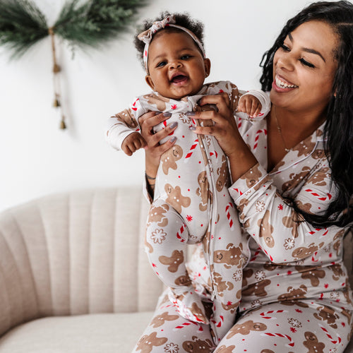 Baby Kids Bamboo Pajamas — Baking Spirits Bright Footie — Image 23