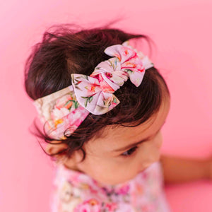 Bums & Roses - Baby & Kids Bamboo Pajamas - Somebunny Special Headwrap - Image 1