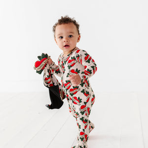 Bums & Roses - Baby & Kids Bamboo Pajamas - Mama's Boy Lovey + Plush - Image 1