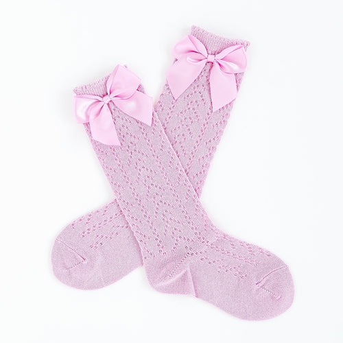 Bamboo Pointelle Bow Socks - Image 5 - Bums & Roses