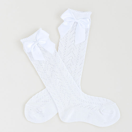 Bamboo Pointelle Bow Socks - Image 9 - Bums & Roses