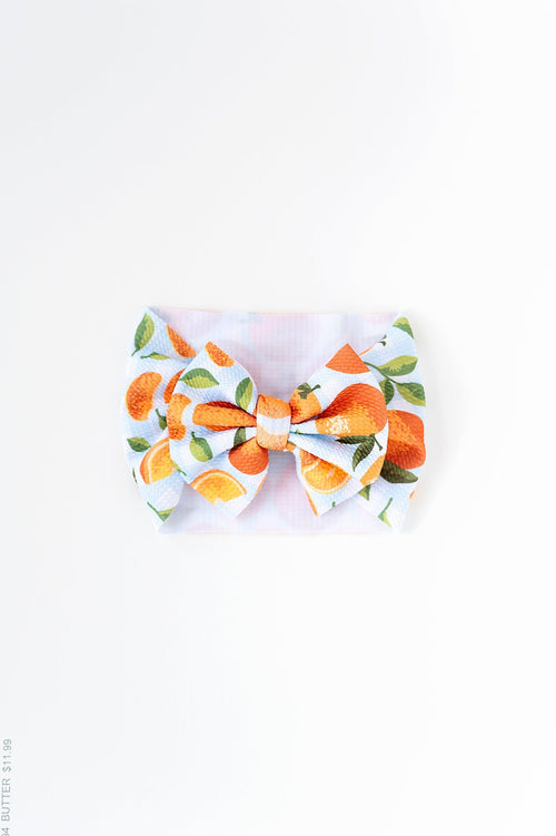 Orange You Sweet Biggie Bow- FINAL SALE - Image 2 - Bums & Roses