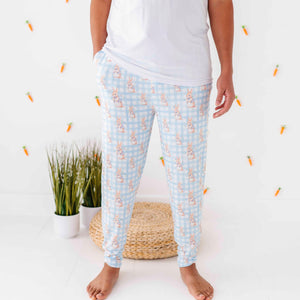 Baby Kids Bamboo Pajamas — Cottontail Cutie Men's Pants — Image 1