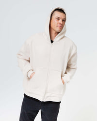 Baby Kids Bamboo Pajamas — Cream Puff Adult Zip-Up Heavyweight Hoodie — Image 1