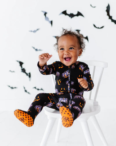 Bums & Roses - Baby & Kids Bamboo Pajamas - Creepin' it Real Footie - Image 1