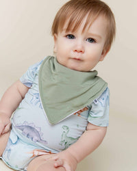 Baby Kids Bamboo Pajamas — Cuddle-saurus 3-Pack Baby Bibs — Image 1