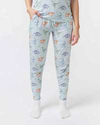 Baby Kids Bamboo Pajamas — Cuddle-saurus Women's Pants — Image 1