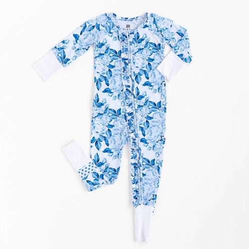 My Something Blue Convertible Ruffle Romper - Image 2 - Bums & Roses