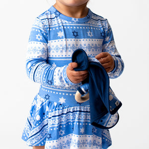 Baby Kids Bamboo Pajamas — Love You a Latke Lovey — Image 1