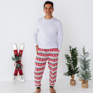 Bums & Roses - Baby & Kids Bamboo Pajamas - Up To Snow Good Men's Pants - Image 1