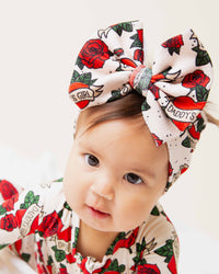 Baby Kids Bamboo Pajamas — Daddy's Girl Biggie Bow — Image 1