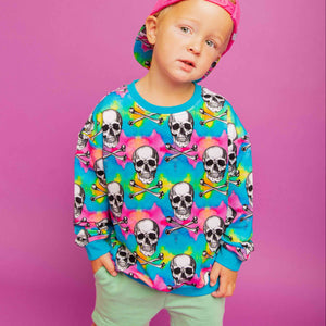 Baby Kids Bamboo Pajamas — Dead Serious Crew Neck Sweatshirt — Image 1