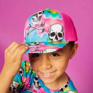Baby Kids Bamboo Pajamas — Dead Serious Hat — Image 1