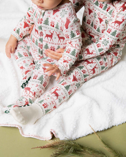 Baby Kids Bamboo Pajamas — Deer to Dream Bum Bum Blanket- Plush — Image 3