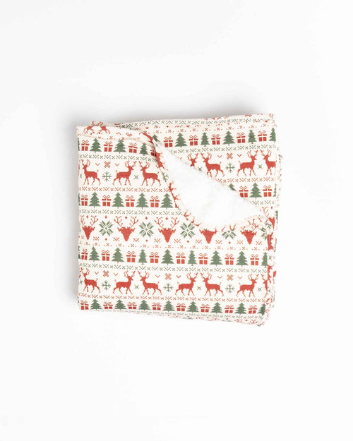 Baby Kids Bamboo Pajamas — Deer to Dream Bum Bum Blanket- Plush — Image 2