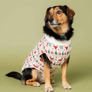Baby Kids Bamboo Pajamas — Deer to Dream Dog Sweater — Image 1