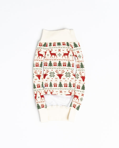 Baby Kids Bamboo Pajamas — Deer to Dream Dog Sweater — Image 2