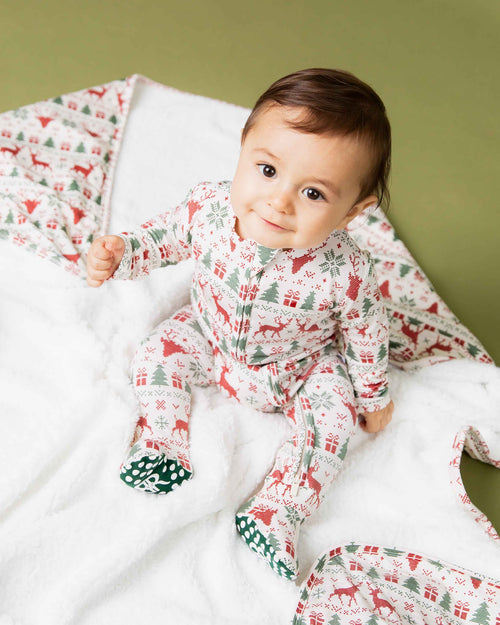 Baby Kids Bamboo Pajamas — Deer to Dream Footie — Image 11