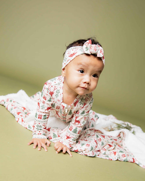 Baby Kids Bamboo Pajamas — Deer to Dream Footie — Image 5