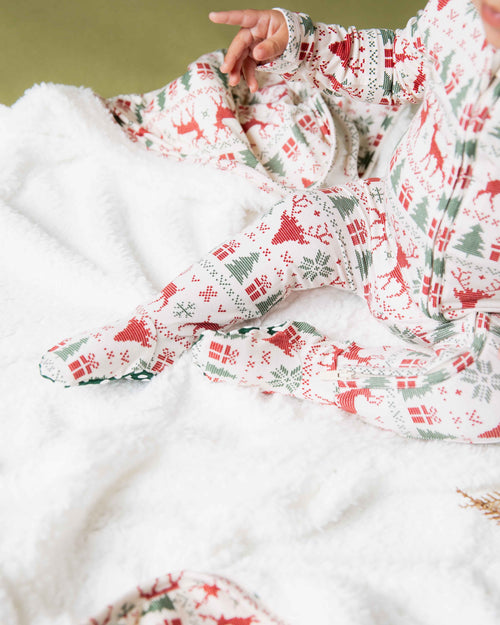 Baby Kids Bamboo Pajamas — Deer to Dream Footie — Image 8