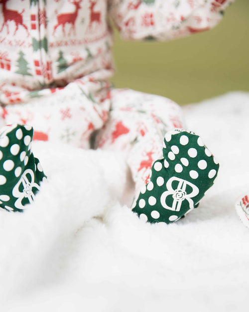 Baby Kids Bamboo Pajamas — Deer to Dream Footie — Image 9
