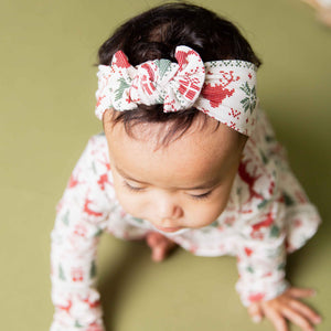 Baby Kids Bamboo Pajamas — Deer to Dream Headwrap — Image 1