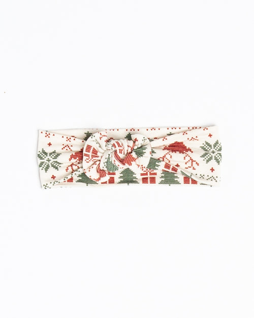 Baby Kids Bamboo Pajamas — Deer to Dream Headwrap — Image 2