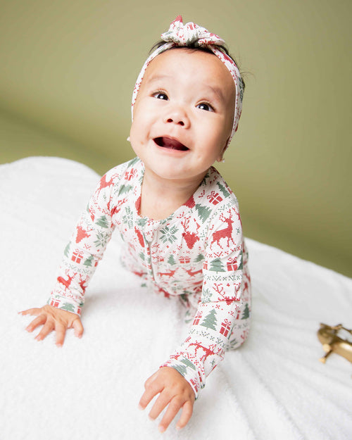 Baby Kids Bamboo Pajamas — Deer to Dream Convertible Romper — Image 3
