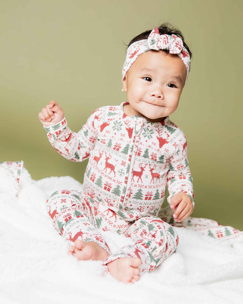 Baby Kids Bamboo Pajamas — Deer to Dream Convertible Romper — Image 5
