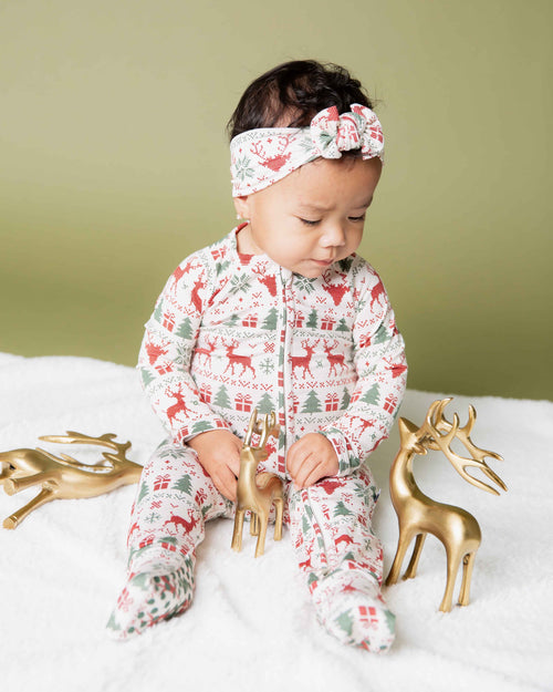 Baby Kids Bamboo Pajamas — Deer to Dream Convertible Romper — Image 8