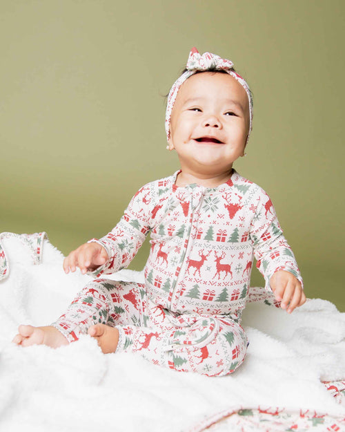 Baby Kids Bamboo Pajamas — Deer to Dream Convertible Romper — Image 9