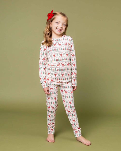 Baby Kids Bamboo Pajamas — Deer to Dream Long Sleeve Pajama Set — Image 7