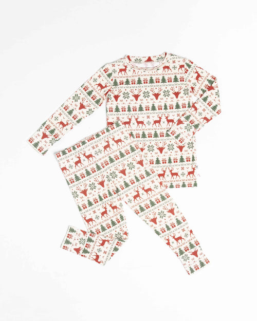 Baby Kids Bamboo Pajamas — Deer to Dream Long Sleeve Pajama Set — Image 2