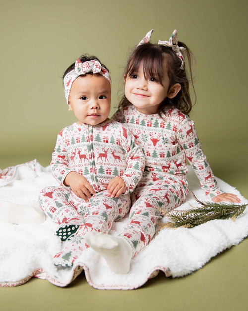 Baby Kids Bamboo Pajamas — Deer to Dream Long Sleeve Pajama Set — Image 5